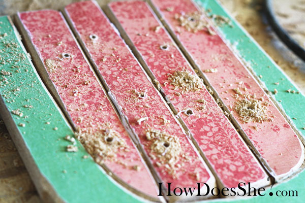 wooden watermelon