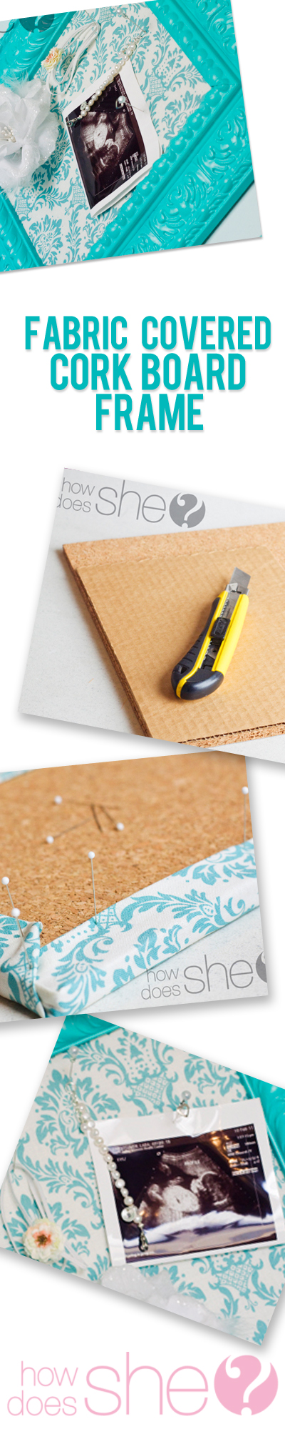 Fabric Covered Cork Board Frame