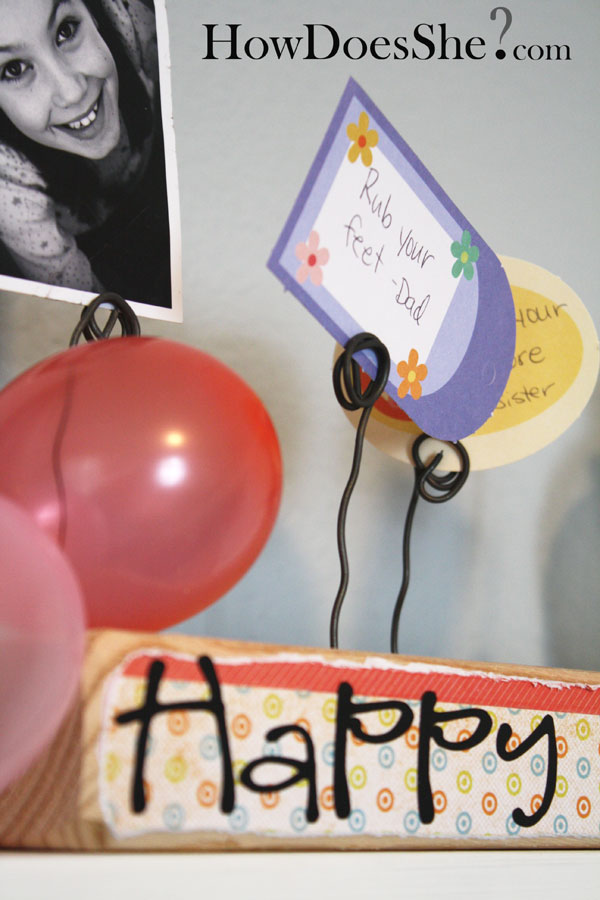 2x4 to birthday board craft