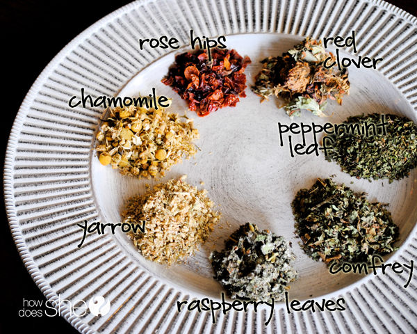 making your own herbal tea