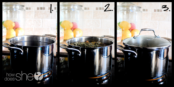 making your own herbal tea