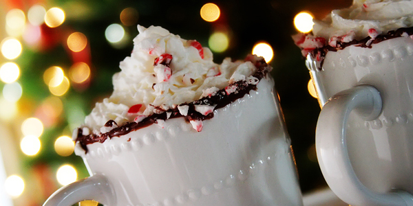 Peppermint-Rimmed Hot Cocoa
