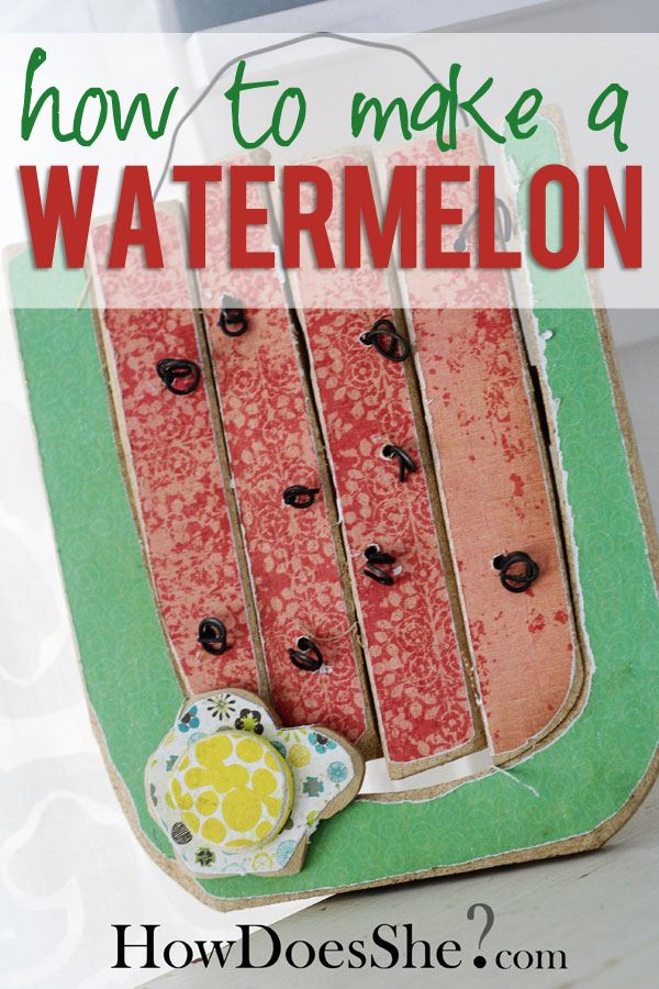 wooden watermelon