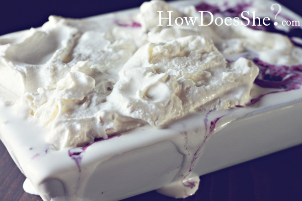 lemon blueberry ice cream