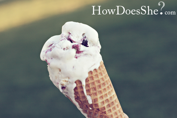 lemon blueberry ice cream