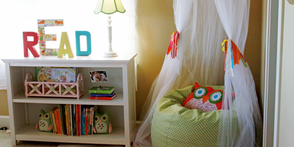 Inspire your kids to read, 5 steps to the perfect Book Nook!