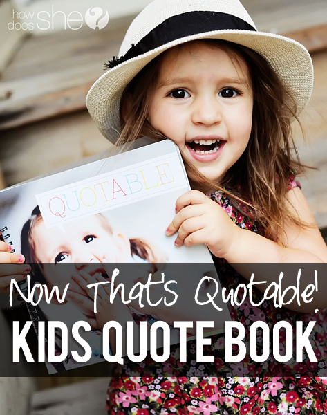 kids quote book