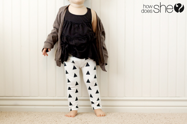 Hand-Stamped Leggings