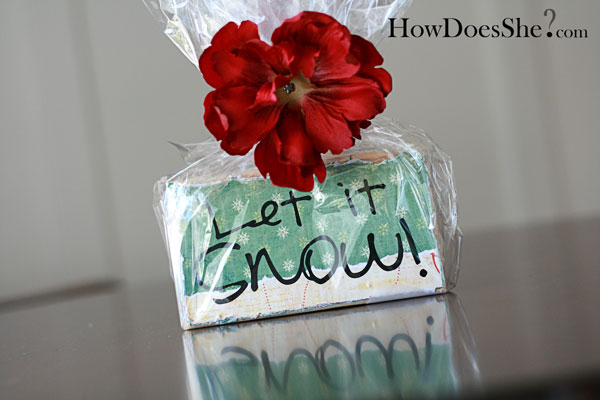 #21 Neighbor Christmas Gift Idea -Wood Candy