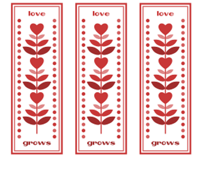 love grows bookmark