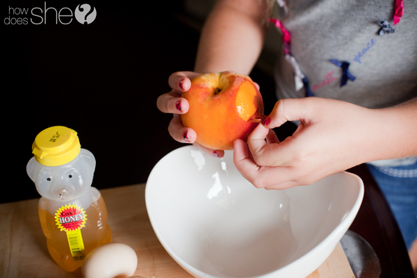 Homemade Peach facial