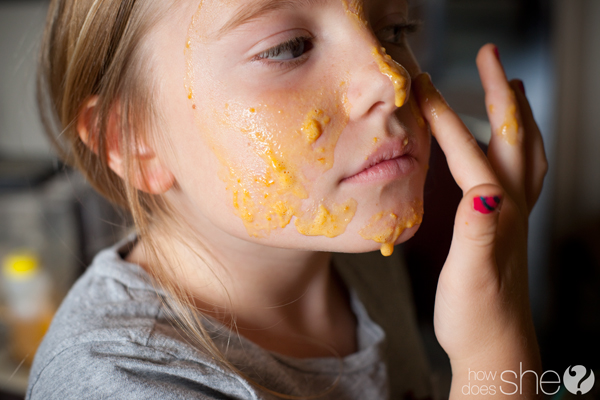 Homemade Peach facial