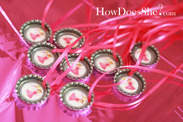 Pinkalicious Bottle Cap Necklace