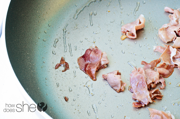 Prosciutto with Cardamom Scented Peas and Purple Carrots