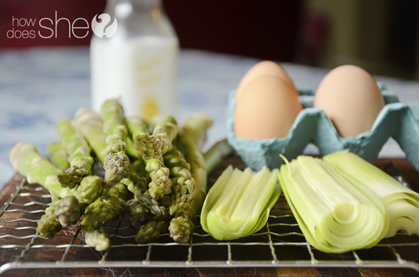 Asparagus and Leek Spring Quiche