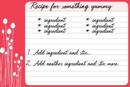 9 FREE Recipe Card Printables