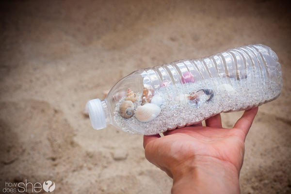 Seashells in a jar