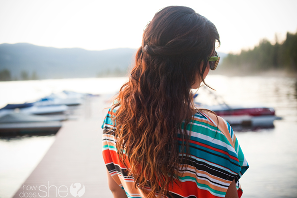 beach wavy hair