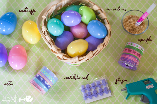 Turn Plastic easter Eggs into Musical Shakers