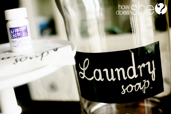 homemade laundry detergent