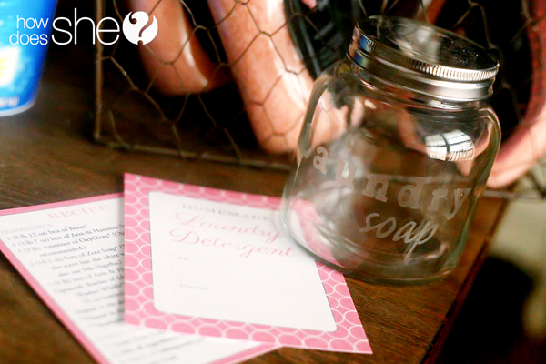 homemade laundry detergent