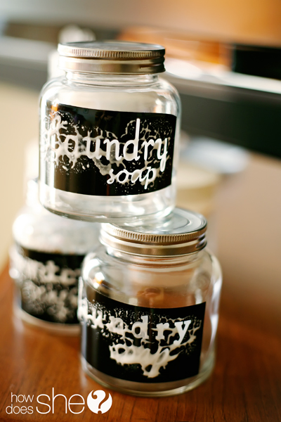 homemade laundry detergent