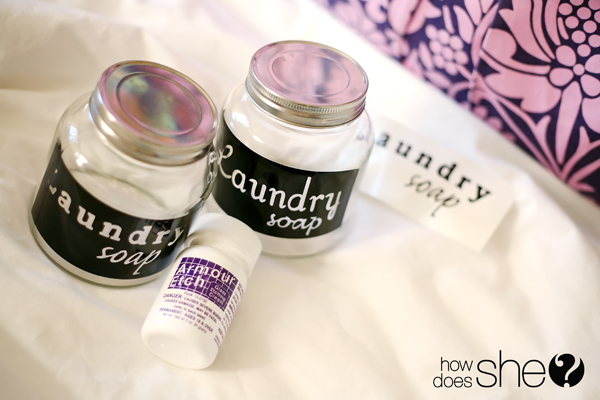 homemade laundry detergent