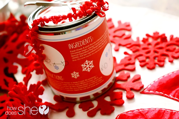 Make a can of snow