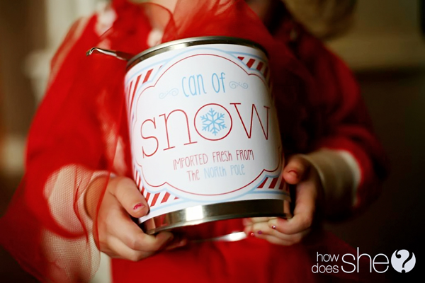 Make a can of snow