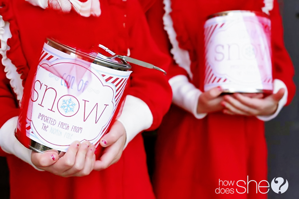 Make a can of snow