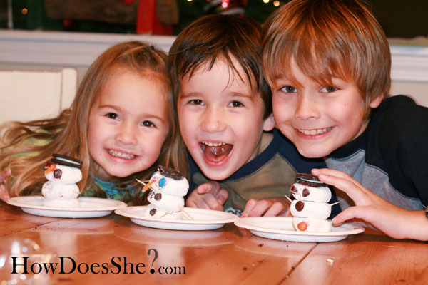 snowman-doughnut
