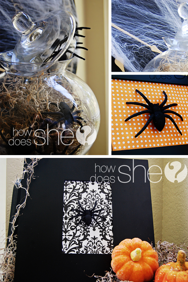 candy corn pumpkins and spiders