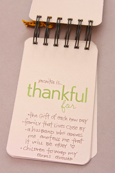 thankful booklet