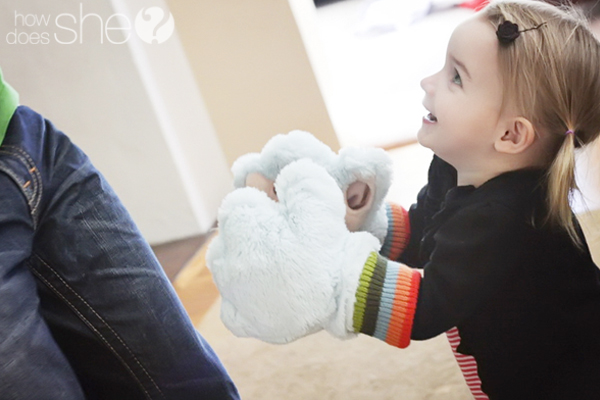 tickle monster book and hands