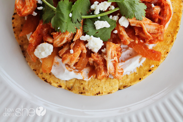 Mexican Tinga Tostadas