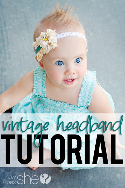 vintage headband tutorial